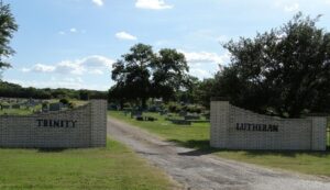 Entrance into Trinity Lutheran Cemetery 